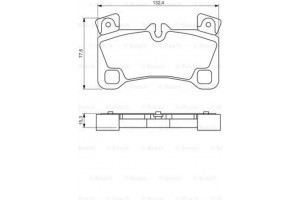 Bosch Σετ τακάκια, Δισκόφρενα - 0 986 494 205