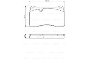 Bosch Σετ τακάκια, Δισκόφρενα - 0 986 494 207