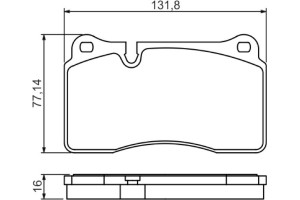 Bosch Σετ τακάκια, Δισκόφρενα - 0 986 494 207