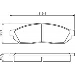 Bosch Σετ τακάκια, Δισκόφρενα - 0 986 494 208