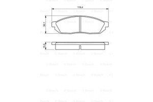 Bosch Σετ τακάκια, Δισκόφρενα - 0 986 494 208