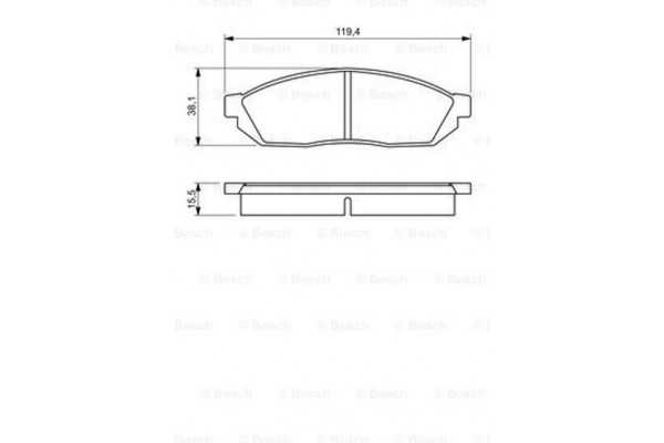 Bosch Σετ τακάκια, Δισκόφρενα - 0 986 494 208