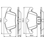 Bosch Σετ τακάκια, Δισκόφρενα - 0 986 494 209
