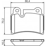 Bosch Σετ τακάκια, Δισκόφρενα - 0 986 494 210