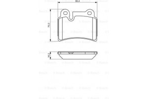 Bosch Σετ τακάκια, Δισκόφρενα - 0 986 494 210