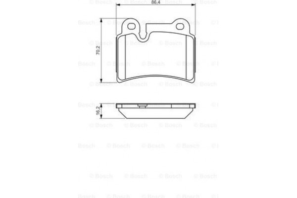 Bosch Σετ τακάκια, Δισκόφρενα - 0 986 494 210