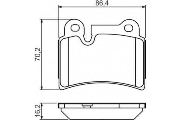 Bosch Σετ τακάκια, Δισκόφρενα - 0 986 494 210