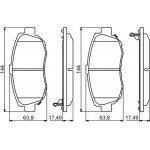 Bosch Σετ τακάκια, Δισκόφρενα - 0 986 494 211