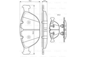 Bosch Σετ τακάκια, Δισκόφρενα - 0 986 494 217