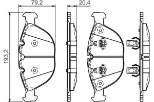 Bosch Σετ τακάκια, Δισκόφρενα - 0 986 494 217