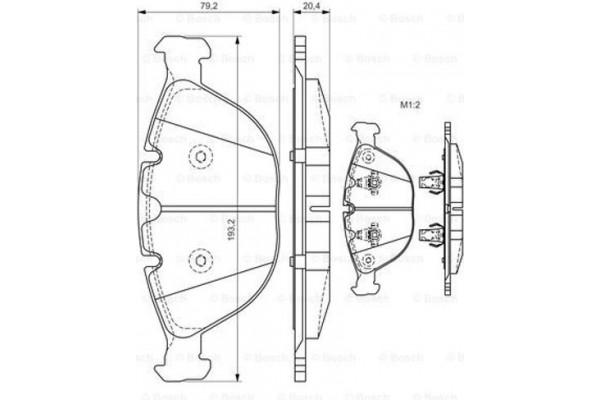 Bosch Σετ τακάκια, Δισκόφρενα - 0 986 494 217