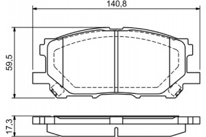 Bosch Σετ τακάκια, Δισκόφρενα - 0 986 494 218