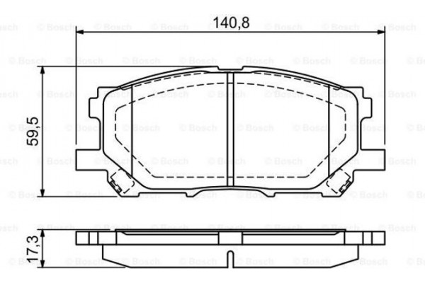 Bosch Σετ τακάκια, Δισκόφρενα - 0 986 494 218