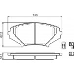 Bosch Σετ τακάκια, Δισκόφρενα - 0 986 494 220