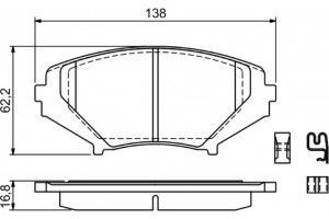 Bosch Σετ τακάκια, Δισκόφρενα - 0 986 494 220