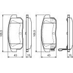 Bosch Σετ τακάκια, Δισκόφρενα - 0 986 494 223
