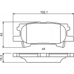 Bosch Σετ τακάκια, Δισκόφρενα - 0 986 494 224