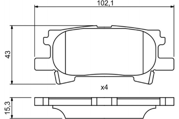 Bosch Σετ τακάκια, Δισκόφρενα - 0 986 494 224