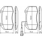 Bosch Σετ τακάκια, Δισκόφρενα - 0 986 494 228