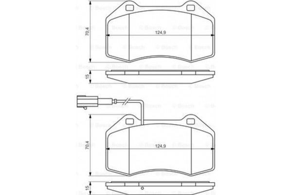 Bosch Σετ τακάκια, Δισκόφρενα - 0 986 494 228