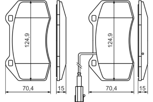 Bosch Σετ τακάκια, Δισκόφρενα - 0 986 494 228
