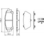 Bosch Σετ τακάκια, Δισκόφρενα - 0 986 494 232