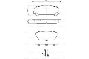Bosch Σετ τακάκια, Δισκόφρενα - 0 986 494 232