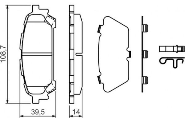 Bosch Σετ τακάκια, Δισκόφρενα - 0 986 494 232