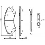 Bosch Σετ τακάκια, Δισκόφρενα - 0 986 494 236