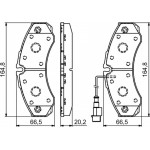 Bosch Σετ τακάκια, Δισκόφρενα - 0 986 494 239