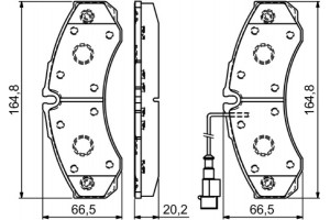Bosch Σετ τακάκια, Δισκόφρενα - 0 986 494 239