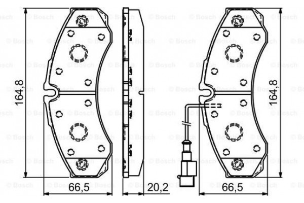 Bosch Σετ τακάκια, Δισκόφρενα - 0 986 494 239