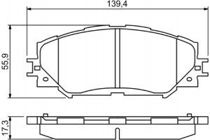 Bosch Σετ τακάκια, Δισκόφρενα - 0 986 494 240