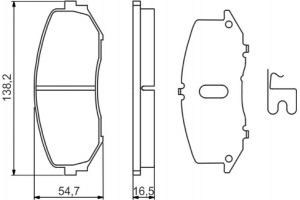 Bosch Σετ τακάκια, Δισκόφρενα - 0 986 494 241