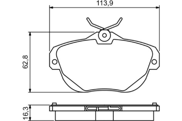 Bosch Σετ τακάκια, Δισκόφρενα - 0 986 494 243