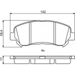 Bosch Σετ τακάκια, Δισκόφρενα - 0 986 494 244
