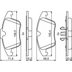 Bosch Σετ τακάκια, Δισκόφρενα - 0 986 494 246