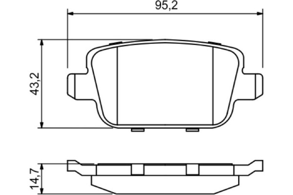 Bosch Σετ τακάκια, Δισκόφρενα - 0 986 494 247