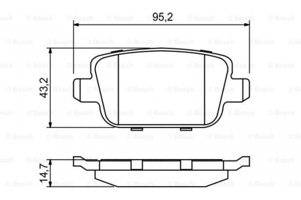 Bosch Σετ τακάκια, Δισκόφρενα - 0 986 494 247