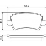 Bosch Σετ τακάκια, Δισκόφρενα - 0 986 494 248