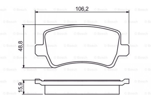 Bosch Σετ τακάκια, Δισκόφρενα - 0 986 494 248