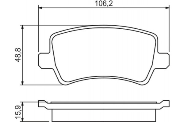 Bosch Σετ τακάκια, Δισκόφρενα - 0 986 494 248