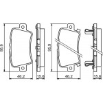 Bosch Σετ τακάκια, Δισκόφρενα - 0 986 494 249