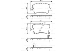 Bosch Σετ τακάκια, Δισκόφρενα - 0 986 494 249