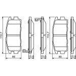 Bosch Σετ τακάκια, Δισκόφρενα - 0 986 494 251