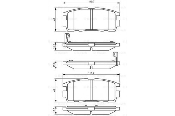 Bosch Σετ τακάκια, Δισκόφρενα - 0 986 494 251