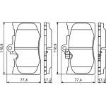 Bosch Σετ τακάκια, Δισκόφρενα - 0 986 494 252