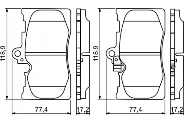 Bosch Σετ τακάκια, Δισκόφρενα - 0 986 494 252