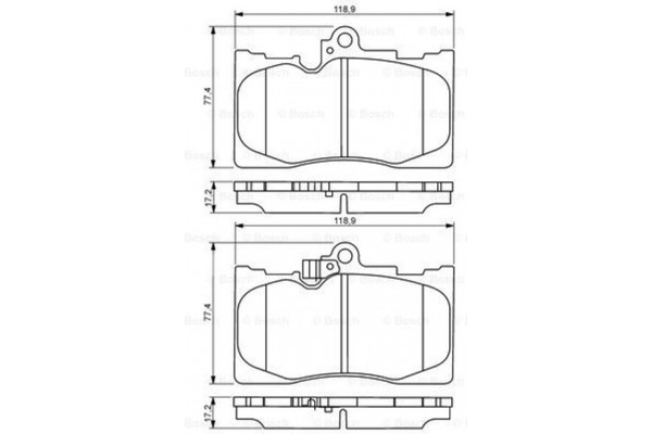 Bosch Σετ τακάκια, Δισκόφρενα - 0 986 494 252