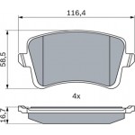 Bosch Σετ τακάκια, Δισκόφρενα - 0 986 494 254